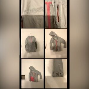 Columbia rain jacket get and red